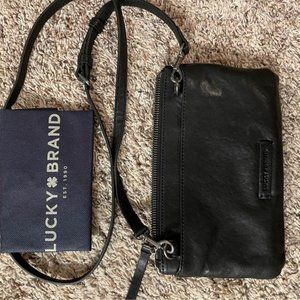 Lucky Brand Leather Crossbody Wallet